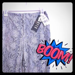 FAUX SNAKE SKIN PANTS ZIPPED LEGGINGS